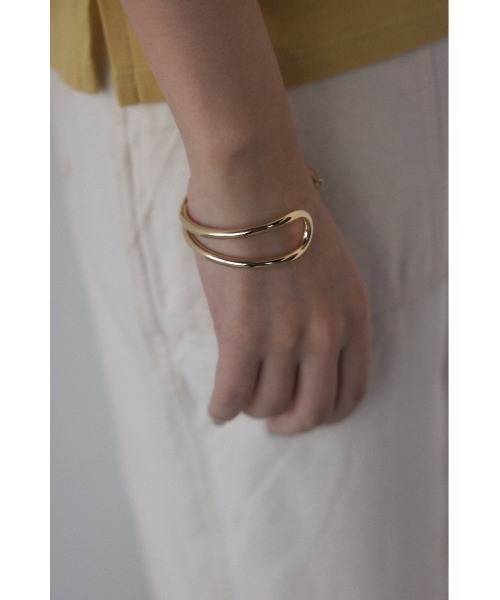 BLACK BY MOUSSY（ブラックバイマウジー）の「double bangle（ダブルバングル）（バングル/リストバンド・レディース・シルバー/ゴールド・FREE）」の9枚目の写真