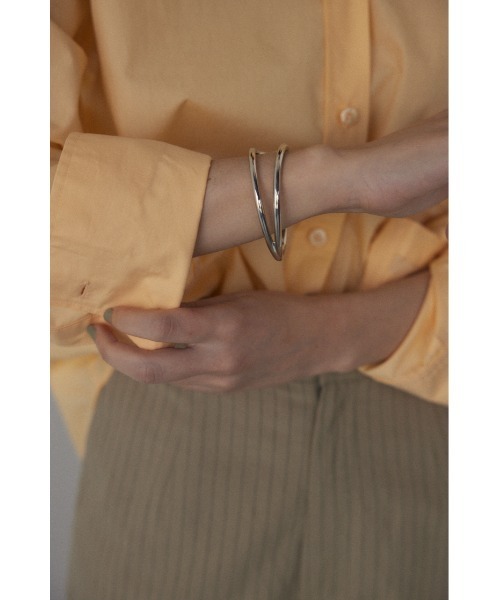 BLACK BY MOUSSY（ブラックバイマウジー）の「double bangle（ダブルバングル）（バングル/リストバンド・レディース・シルバー/ゴールド・FREE）」の12枚目の写真