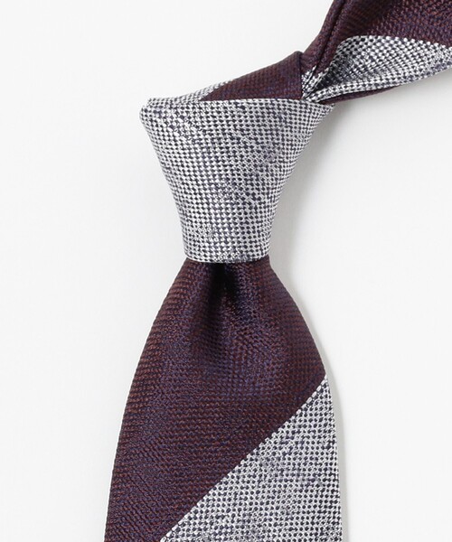 Seaward & Stearn × BEAMS F / 別注 ストライプ ネクタイ