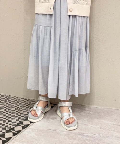 JELLY BEANS（ジェリービーンズ）の「ビジューターバンスポーツサンダル(215-10083)JELLY BEANS(ジェリービーンズ)（サンダル・レディース・シルバー/マルチ/ブラック・S/M/L）」の16枚目の写真