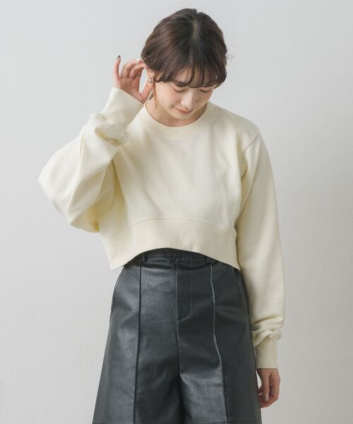 RETRO GIRL（レトロガール）の「クロップドウラケPO（Tシャツ/カットソー・レディース・チャコールグレー/オフホワイト/ピンク・FREE）」の8枚目の写真