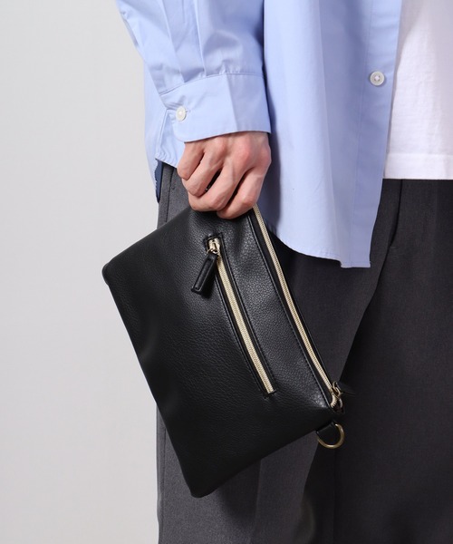 propellerheads(プロペラヘッズ)の「propellerheads 合成皮革サコッシュ(ショルダーバッグ・レディース・ブラウン/マスタード/グレー/ブラック・FREE)」の2枚目の写真