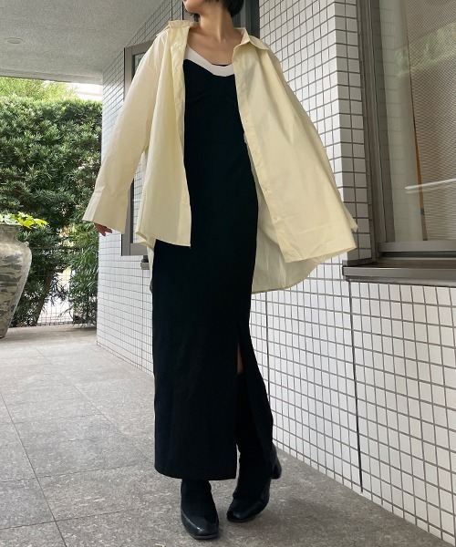 セール】大人の上級者魅せ。バックオープン デザインオーバーシャツ