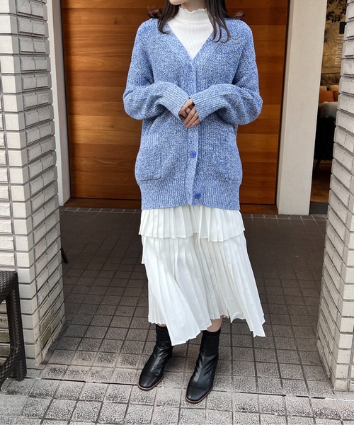one way（ワンウェイ）の「アシメプリーツスカート（スカート・レディース・ホワイト/ブラック・FREE）」の8枚目の写真