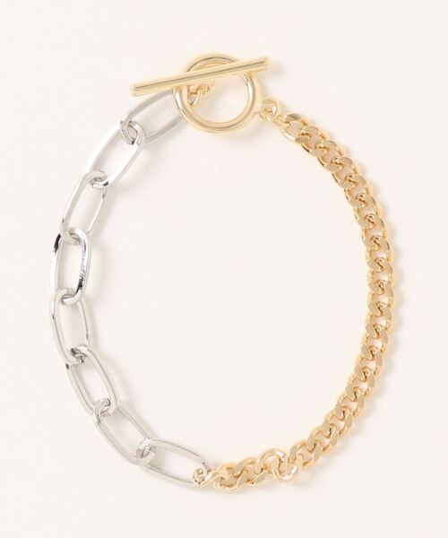 Q(キュー)の「チェーンブレス(ブレスレット・レディース・ゴールド・ONE SIZE)」の3枚目の写真