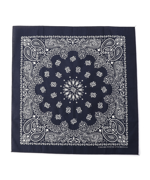 SHIPS（シップス）の「HAVAHANK: バンダナ（ハンカチ/ハンドタオル・メンズ・ネイビー/ホワイト/ダークグレー/ブラック/ブラウン/ワイン/オリーブ/ブルー・ONE SIZE）」の7枚目の写真