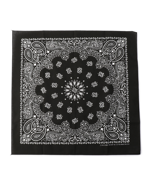 SHIPS（シップス）の「HAVAHANK: バンダナ（ハンカチ/ハンドタオル・メンズ・ネイビー/ホワイト/ダークグレー/ブラック/ブラウン/ワイン/オリーブ/ブルー・ONE SIZE）」の3枚目の写真