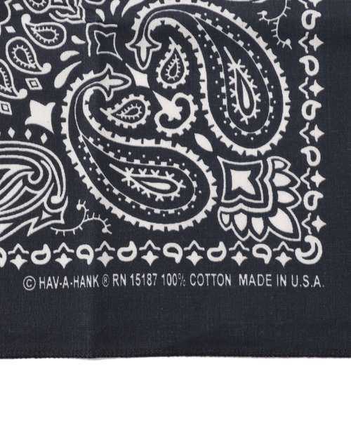 SHIPS（シップス）の「HAVAHANK: バンダナ（ハンカチ/ハンドタオル・メンズ・ネイビー/ホワイト/ダークグレー/ブラック/ブラウン/ワイン/オリーブ/ブルー・ONE SIZE）」の9枚目の写真