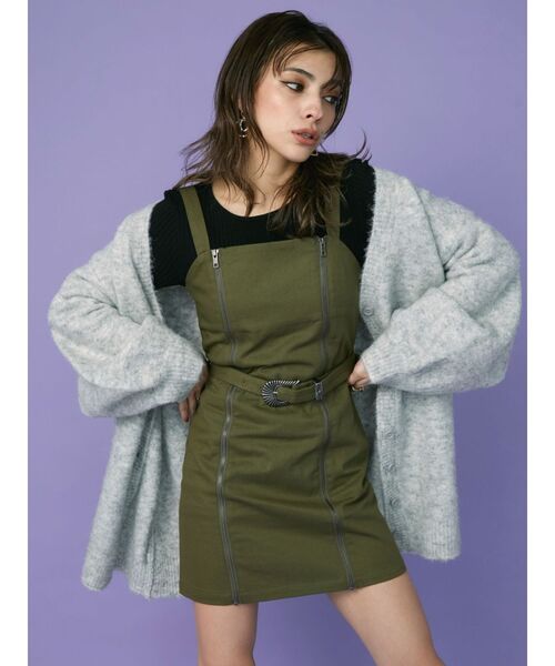 EVRIS（エヴリス）の「BASICクロップドロンT（Tシャツ/カットソー・レディース・ホワイト/ブラック/グリーン・FREE）」の9枚目の写真