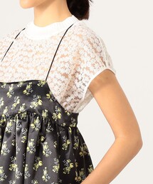 SOULEIADO（ソレイアード）の「ポリエステルプリント ギャザー