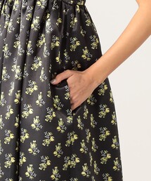 【新品】SOULEIADO プリントギャザーキャミソールワンピース SOULEIADO（ソレイアード）の「ポリエステルプリント ギャザー