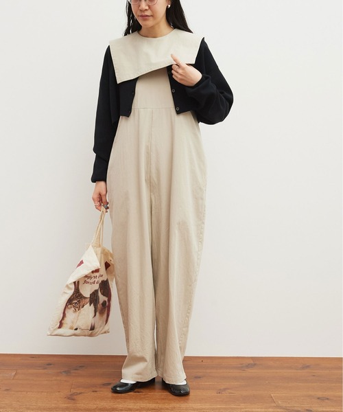 fig Ｌondon（フィグロンドン）の「GV Latine sailor balloon tsunagi（サロペット/オーバーオール・レディース・ブラック/アイボリー・FREE）」の22枚目の写真