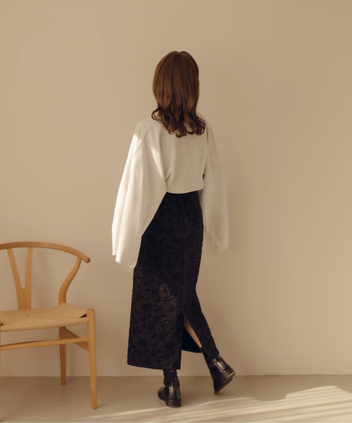 fupel（フぺル）の「フレアスリーブスリットスウェット（スウェット・レディース・ピンク/グレー・FREE）」の12枚目の写真