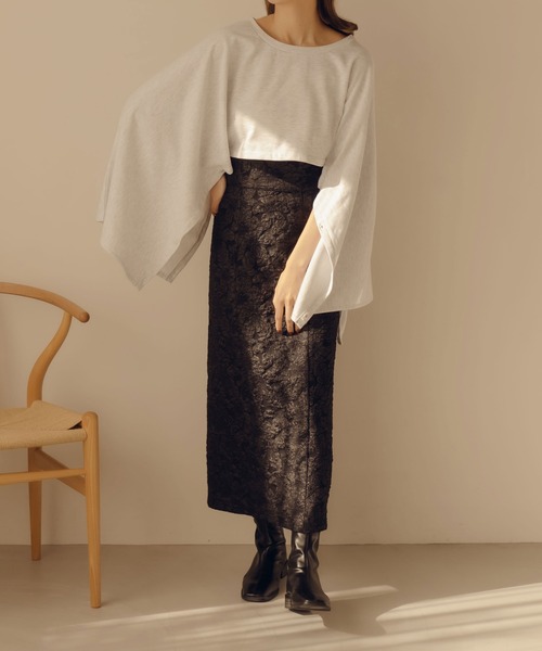 fupel（フぺル）の「フレアスリーブスリットスウェット（スウェット・レディース・ピンク/グレー・FREE）」の11枚目の写真