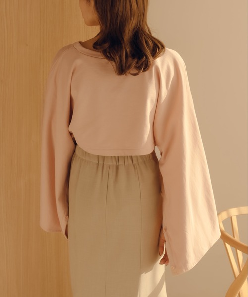 fupel（フぺル）の「フレアスリーブスリットスウェット（スウェット・レディース・ピンク/グレー・FREE）」の19枚目の写真