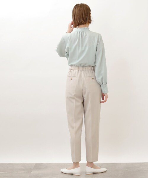 grove（グローブ）の「◆オフィススタイルにおすすめ！洗えてキレイ見えテーパードパンツ！（その他パンツ・レディース・ベージュ/パープル/ブルー・03/02/01/05/04）」の6枚目の写真
