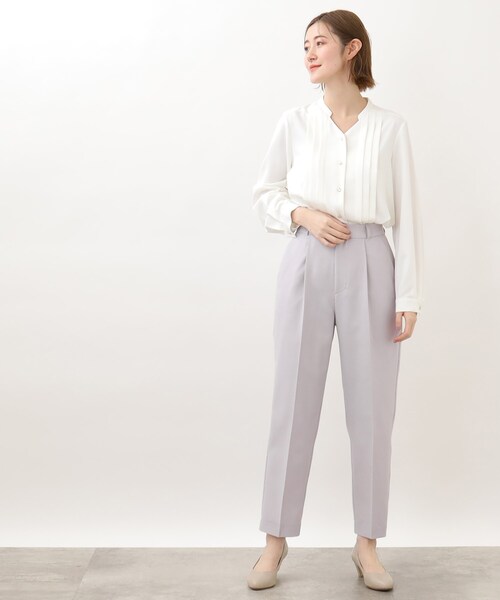 grove（グローブ）の「◆オフィススタイルにおすすめ！洗えてキレイ見えテーパードパンツ！（その他パンツ・レディース・ベージュ/パープル/ブルー・03/02/01/05/04）」の17枚目の写真