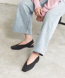 LE TALON | TAEKO HIGASHIHARA×LE TALON スクエアスリングバック(その他シューズ)