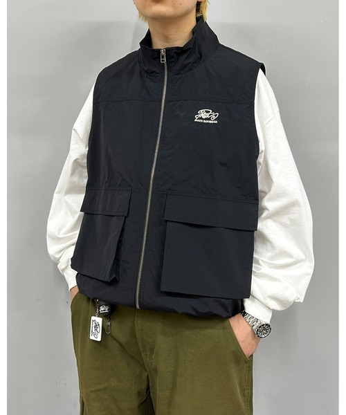 WHO'S WHO gallery（フーズフーギャラリー）の「COOPER FACTスタンドカラーベスト（ベスト・メンズ・アイボリー/ブラック/カーキ・FREE）」の10枚目の写真