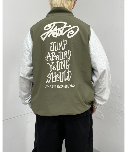 WHO'S WHO gallery（フーズフーギャラリー）の「COOPER FACTスタンドカラーベスト（ベスト・メンズ・アイボリー/ブラック/カーキ・FREE）」の14枚目の写真