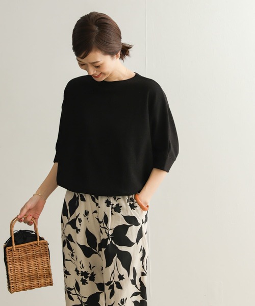 URBAN RESEARCH DOORS（アーバンリサーチドアーズ）の「『WEB/一部店舗限定カラー』タックフライスワイドTシャツ（Tシャツ/カットソー・レディース・ベージュ/オフホワイト/ホワイト系その他/ネイビー/ブラック/チャコールグレー・MEDIUM）」の15枚目の写真