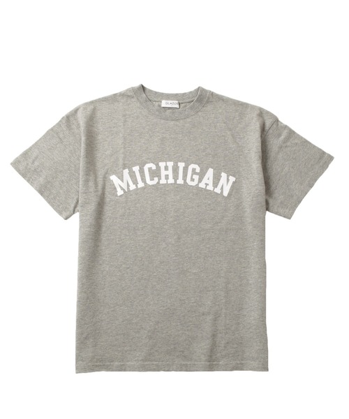 GLAZOS（グラソス）の「【接触冷感】アソートカレッジアーチロゴ半袖Tシャツ（Tシャツ/カットソー・キッズ・グレー/オートミール/チャコールグレー/カーキ/ベージュ/ブルー/ホワイト・140cm/160cm/130cm/170cm/150cm）」の13枚目の写真