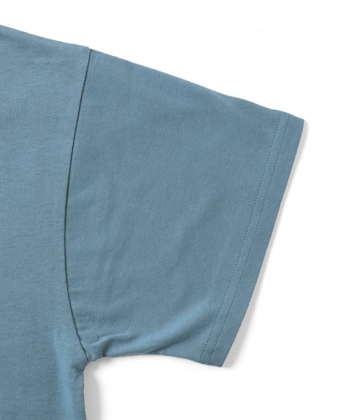 GLAZOS（グラソス）の「【接触冷感】アソートカレッジアーチロゴ半袖Tシャツ（Tシャツ/カットソー・キッズ・グレー/オートミール/チャコールグレー/カーキ/ベージュ/ブルー/ホワイト・140cm/160cm/130cm/170cm/150cm）」の22枚目の写真