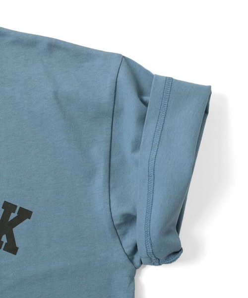 GLAZOS（グラソス）の「【接触冷感】アソートカレッジアーチロゴ半袖Tシャツ（Tシャツ/カットソー・キッズ・グレー/オートミール/チャコールグレー/カーキ/ベージュ/ブルー/ホワイト・140cm/160cm/130cm/170cm/150cm）」の12枚目の写真