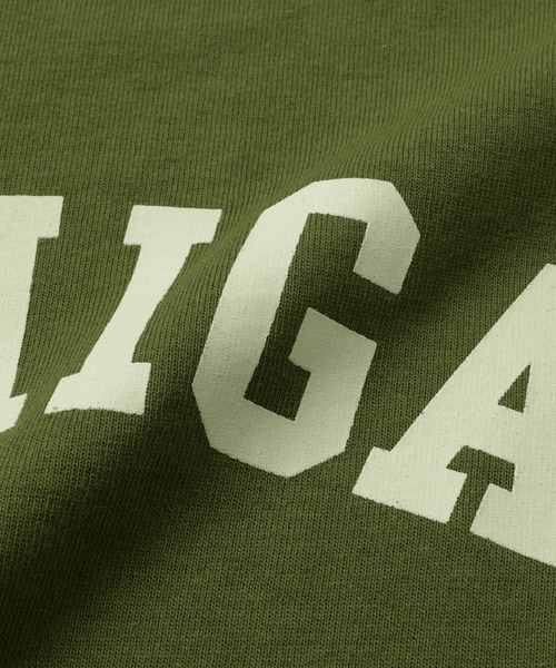 GLAZOS（グラソス）の「【接触冷感】アソートカレッジアーチロゴ半袖Tシャツ（Tシャツ/カットソー・キッズ・グレー/オートミール/チャコールグレー/カーキ/ベージュ/ブルー/ホワイト・140cm/160cm/130cm/170cm/150cm）」の9枚目の写真