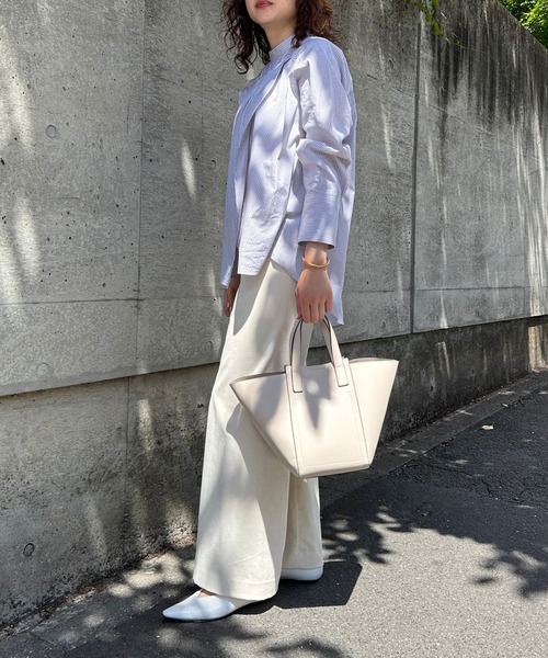 soeur（スール）の「●SOEUR/変形3WAYトートBAG/バケツバッグ（ハンドバッグ・レディース・ブラック/アイボリー/ライトブルー・フリー）」の5枚目の写真