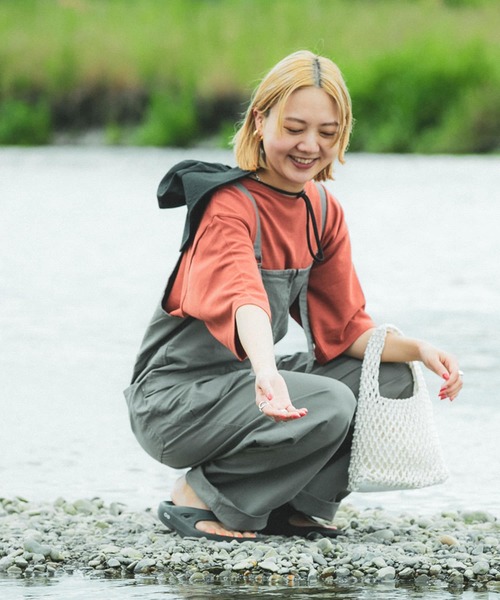 EKAL（エカル）の「エンジョイポケットサロペット（サロペット