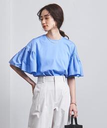 コンビ フリルスリーブ カットソー