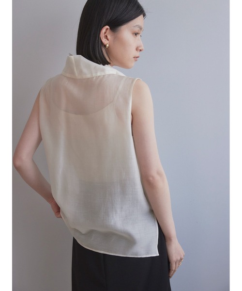 Stylevoice for xxx（スタイルヴォイスフォー）の「タートルネックシアートップス（Tシャツ/カットソー・レディース・ブラック/オフホワイト/グレー/ピンクベージュ・FREE）」の6枚目の写真