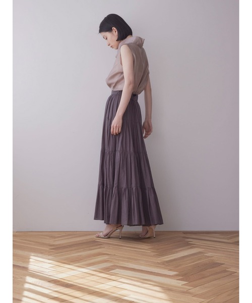 Stylevoice for xxx（スタイルヴォイスフォー）の「タートルネックシアートップス（Tシャツ/カットソー・レディース・ブラック/オフホワイト/グレー/ピンクベージュ・FREE）」の15枚目の写真