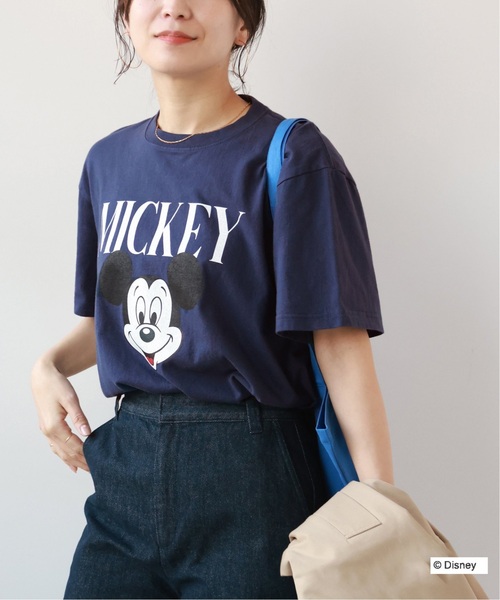 GOOD ROCK SPEED（グッドロックスピード）の「《追加》【GOOD ROCK SPEED / グッドロックスピード】Mickey TEE：Tシャツ（Tシャツ/カットソー・レディース・ホワイト/ネイビー・FREE）」の6枚目の写真