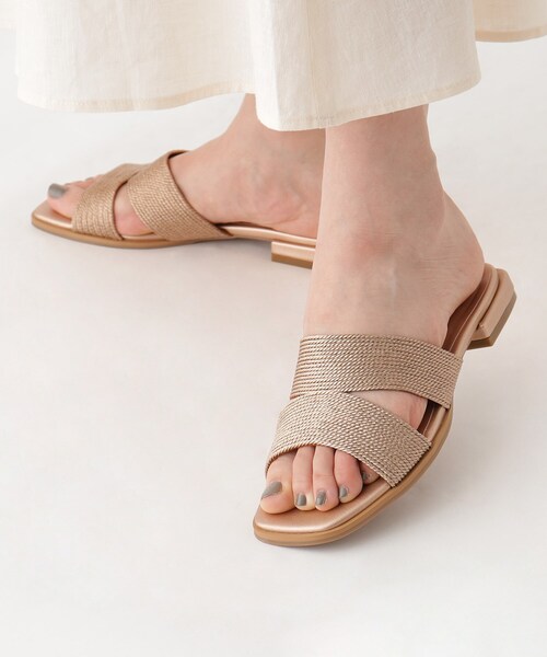 OPAQUE.CLIP（オペークドットクリップ）の「◆メタルコードミュールサンダル（サンダル・レディース・シルバー/ブラック/ピンクゴールド・02/03）」の21枚目の写真