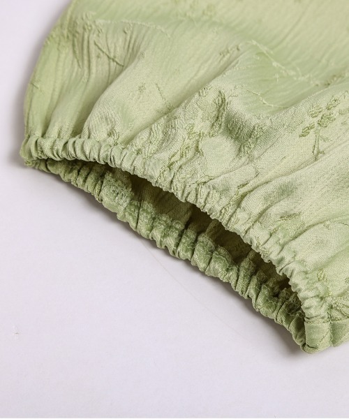 AMELY（エミリー）の「ジャガードフレアトップス（シャツ/ブラウス・レディース・ブラック/オフホワイト/グリーン・フリー）」の20枚目の写真