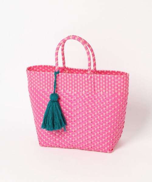 niko and...（ニコアンド）の「オリジナルメルカドトートバッグM（トートバッグ・レディース・ピンク/イエロー/ブラック/ブルー/キャメル/ホワイト・0）」の18枚目の写真