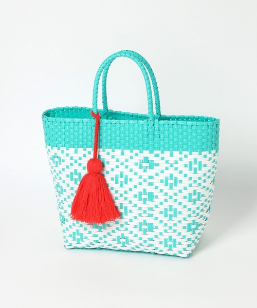 niko and...（ニコアンド）の「オリジナルメルカドトートバッグM（トートバッグ・レディース・ピンク/イエロー/ブラック/ブルー/キャメル/ホワイト・0）」の11枚目の写真