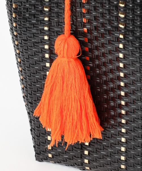 niko and...（ニコアンド）の「オリジナルメルカドトートバッグM（トートバッグ・レディース・ピンク/イエロー/ブラック/ブルー/キャメル/ホワイト・0）」の8枚目の写真