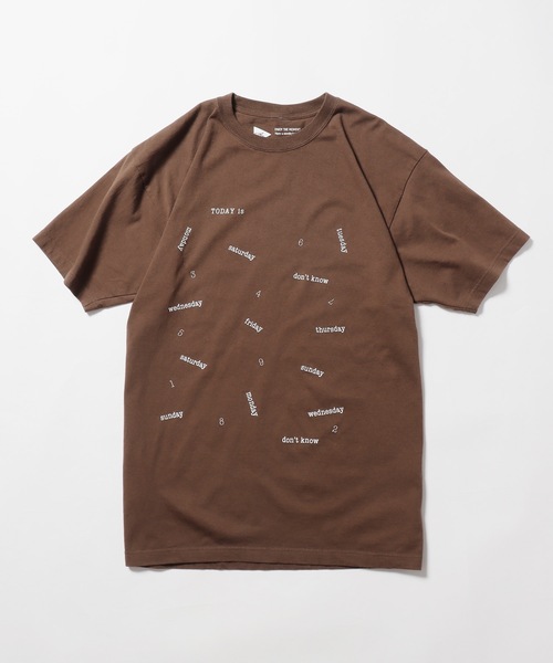 FUNG(ファング)の「FUNG/ファング TODAY is Tシャツ(Tシャツ/カットソー・メンズ・ベージュ/ダークブラウン/ホワイト・L/S)」の3枚目の写真