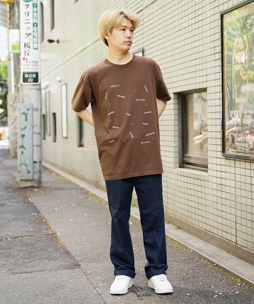 FUNG(ファング)の「FUNG/ファング TODAY is Tシャツ(Tシャツ/カットソー・メンズ・ベージュ/ダークブラウン/ホワイト・L/S)」の15枚目の写真