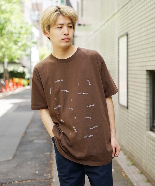 FUNG(ファング)の「FUNG/ファング TODAY is Tシャツ(Tシャツ/カットソー・メンズ・ベージュ/ダークブラウン/ホワイト・L/S)」の14枚目の写真