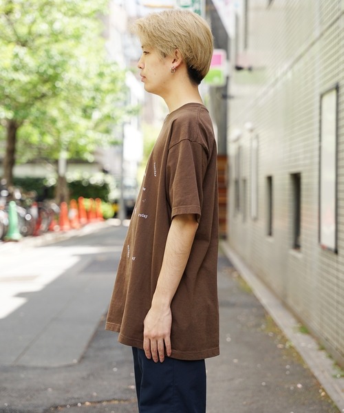 FUNG(ファング)の「FUNG/ファング TODAY is Tシャツ(Tシャツ/カットソー・メンズ・ベージュ/ダークブラウン/ホワイト・L/S)」の4枚目の写真