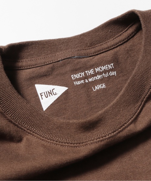 FUNG(ファング)の「FUNG/ファング TODAY is Tシャツ(Tシャツ/カットソー・メンズ・ベージュ/ダークブラウン/ホワイト・L/S)」の7枚目の写真