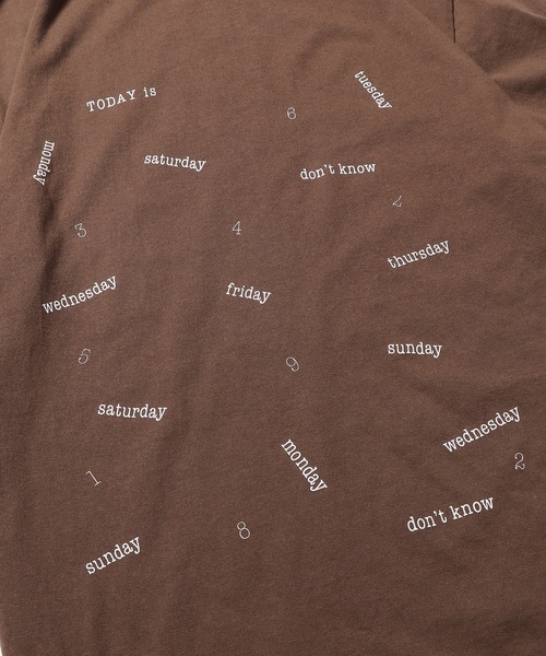 FUNG(ファング)の「FUNG/ファング TODAY is Tシャツ(Tシャツ/カットソー・メンズ・ベージュ/ダークブラウン/ホワイト・L/S)」の8枚目の写真