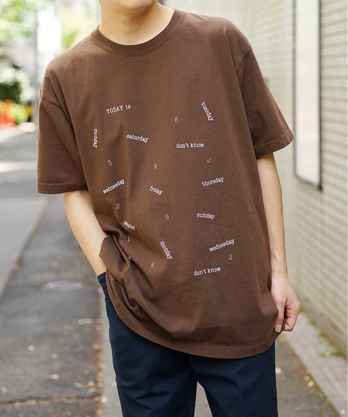FUNG(ファング)の「FUNG/ファング TODAY is Tシャツ(Tシャツ/カットソー・メンズ・ベージュ/ダークブラウン/ホワイト・L/S)」の19枚目の写真