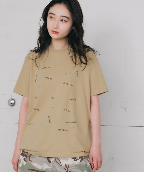 FUNG(ファング)の「FUNG/ファング TODAY is Tシャツ(Tシャツ/カットソー・メンズ・ベージュ/ダークブラウン/ホワイト・L/S)」の21枚目の写真