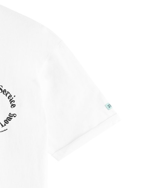 SCOTCH&SODA(スコッチアンドソーダ)の「グラディエント アートワークTシャツ【171705】(Tシャツ/カットソー・メンズ・ホワイト・LARGE/MEDIUM/SMALL)」の4枚目の写真