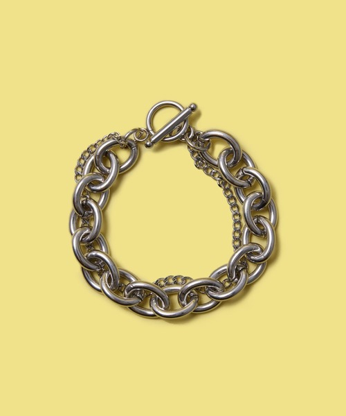 FOREVER 21(フォーエバー トゥエンティーワン)の「チェーンブレスレット3(ブレスレット・レディース・シルバー・FREE)」の1枚目の写真